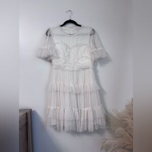 Ivy City Co Whimsical Dress off white
